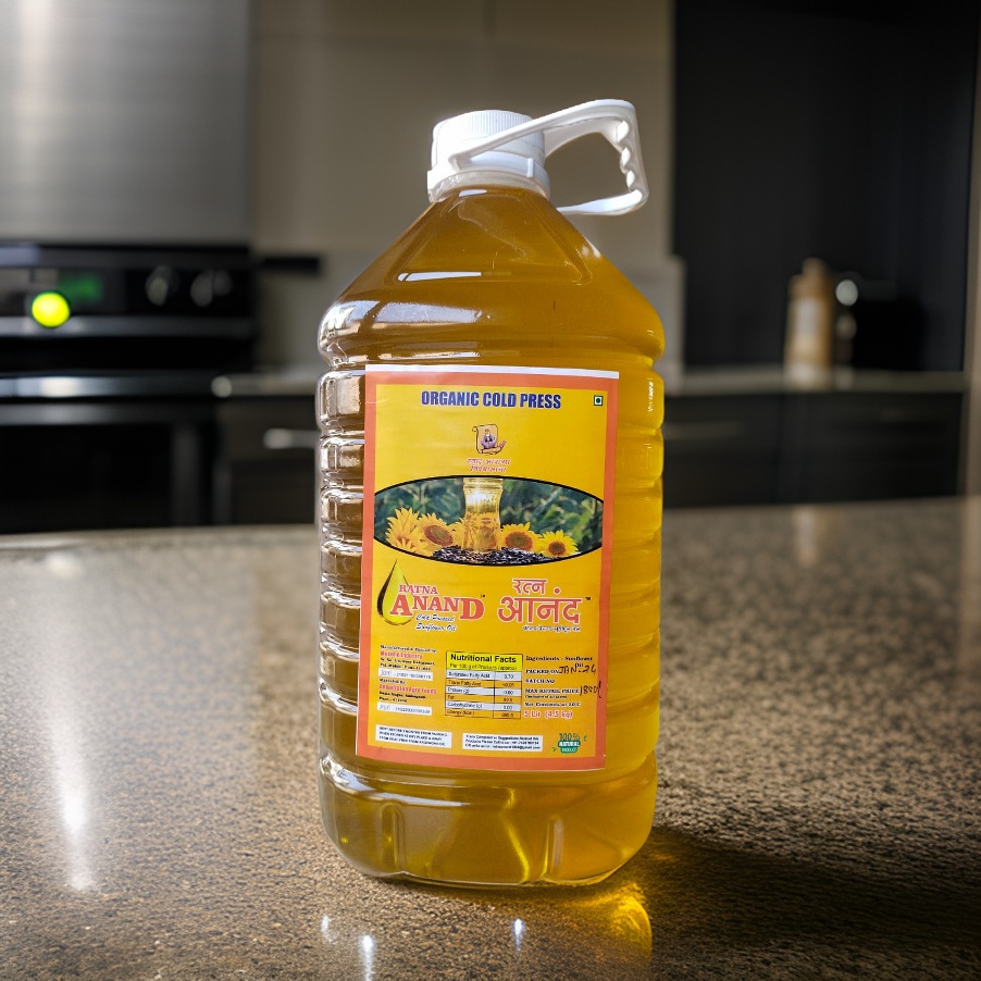 Ratna Anand Cold Pressed Sunflower 5Lit BT 100% Organic